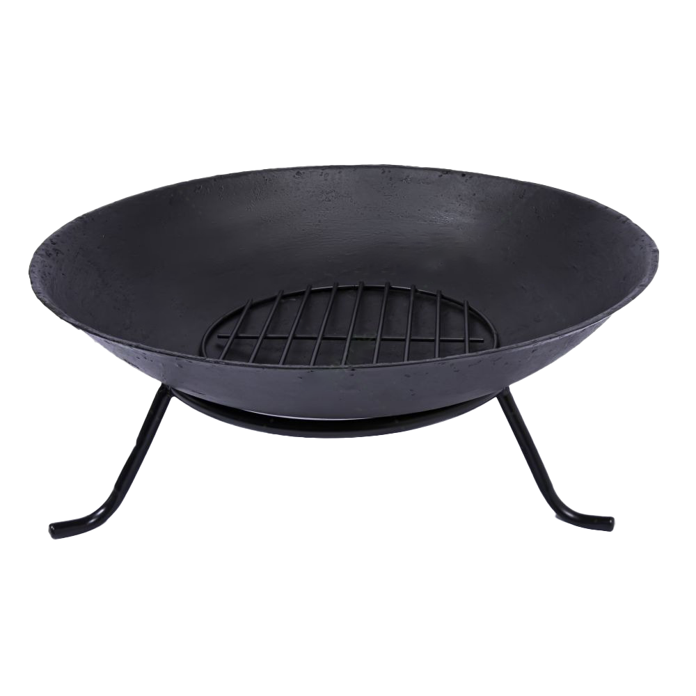 Steel Black Fire Pit (60 × 29 cm)