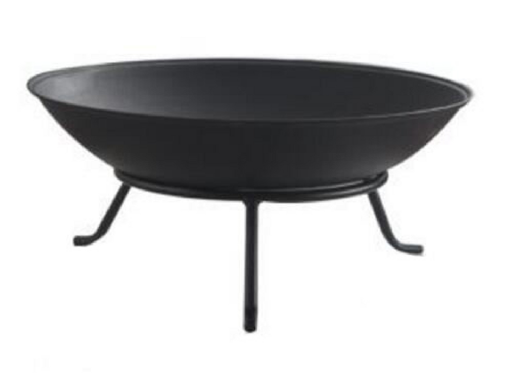 Steel Black Fire Pit (60 × 29 cm)