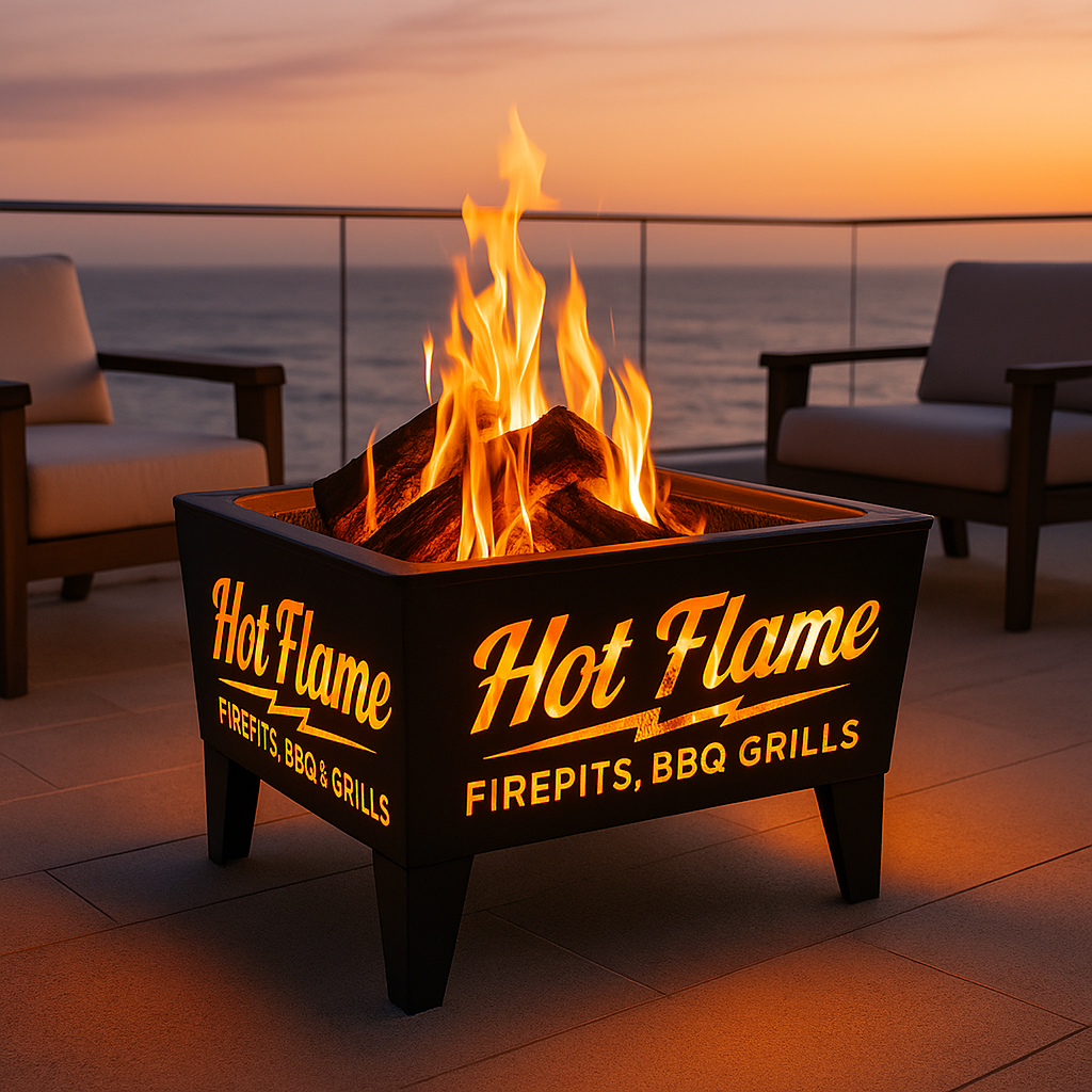 Dual-Function Steel Fire Pit & Cooler