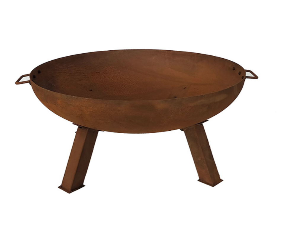 Steel Rustic Fire Pit (120 × 40 cm)