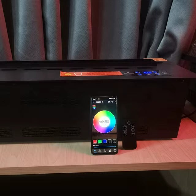 MirageFlame Linear Water-Vapor Electric Fireplace — 100cm (Multiple Colours)