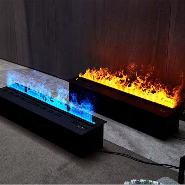 MirageFlame Linear Water-Vapor Electric Fireplace — 100cm (Multiple Colours)