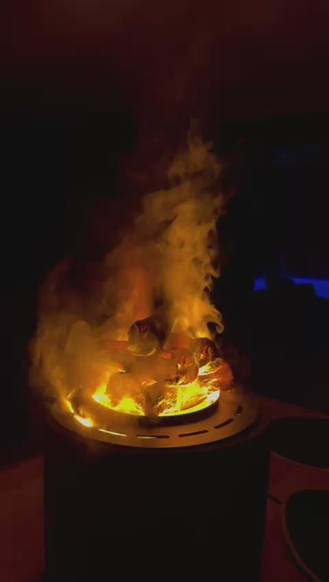 MirageFlame Round Water-Vapor Electric Fireplace — 50CM