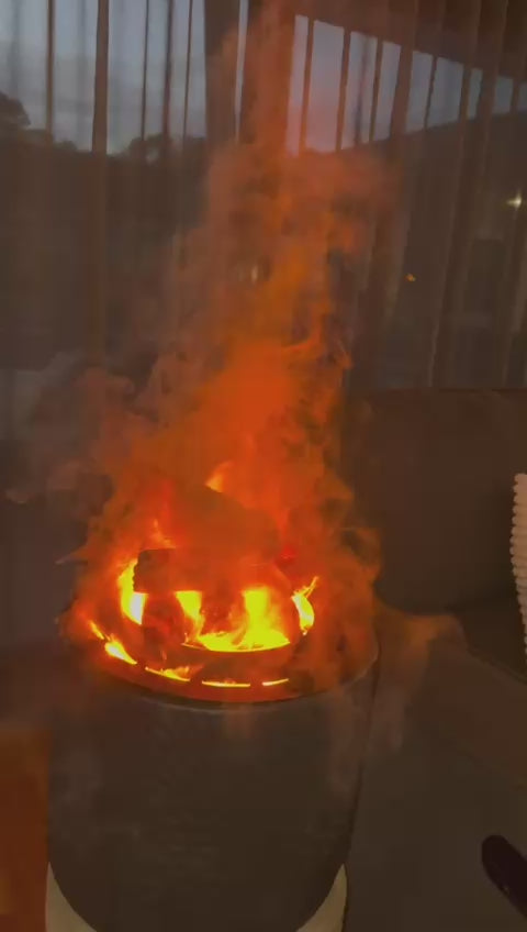 MirageFlame Round Water-Vapor Electric Fireplace — 35CM