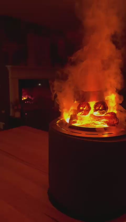 MirageFlame Round Water-Vapor Electric Fireplace — 35CM